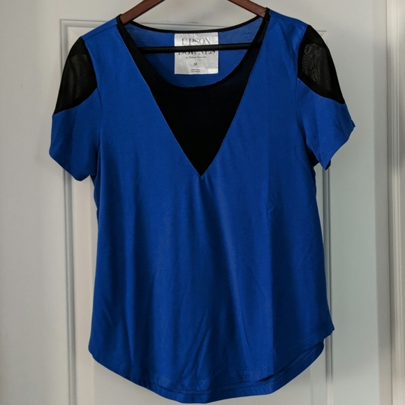 Upson Downes (Urban Outfitters) blue top - Picture 1 of 4